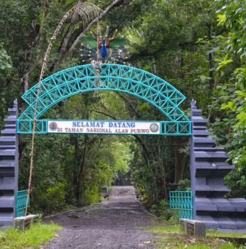 Eingang zum Alas-Purwo-Nationalpark im Produktfoto der G-Land-Tagestour